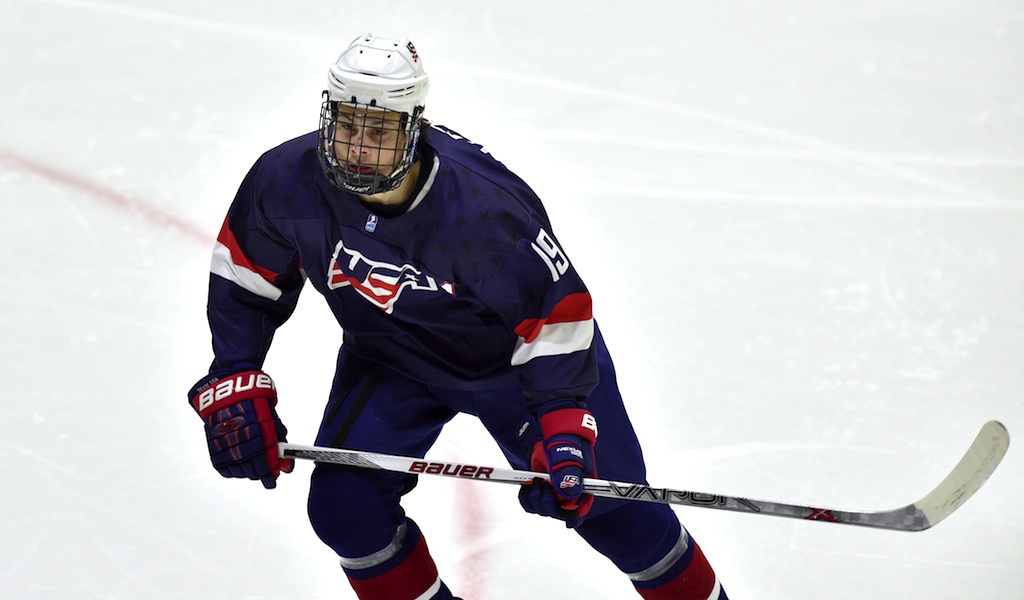 Auston Matthews USA USA Tschechien U18 Weltmeisterschaft Eishockey 23 04 2015 PUBLICATIONxNOT