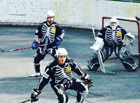 csontvaz ballhockey