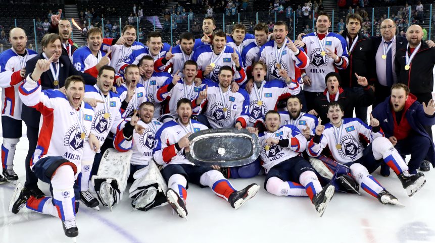 Arlan Kokshetau vs. Belfast Giants. Photo: William Cherry