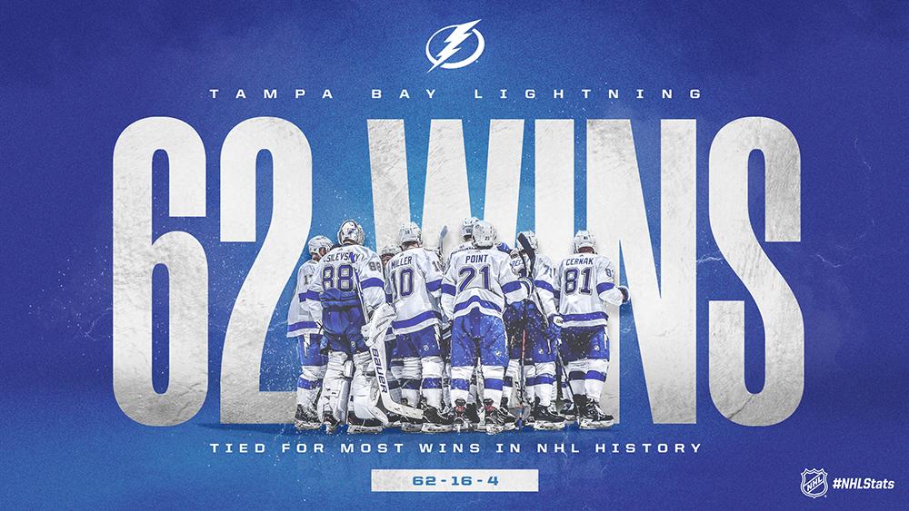 62 wins Tampa