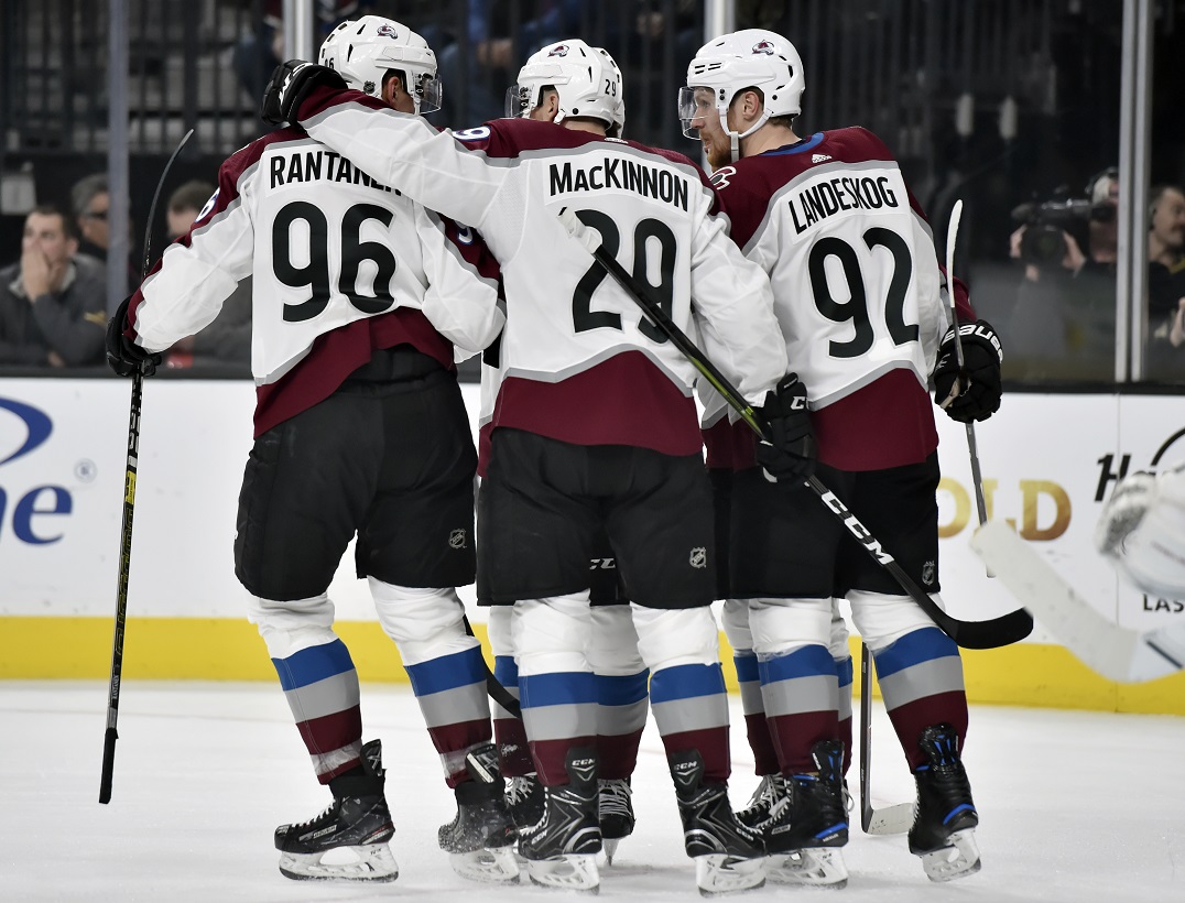 Avalanche Golden Knights Hockey