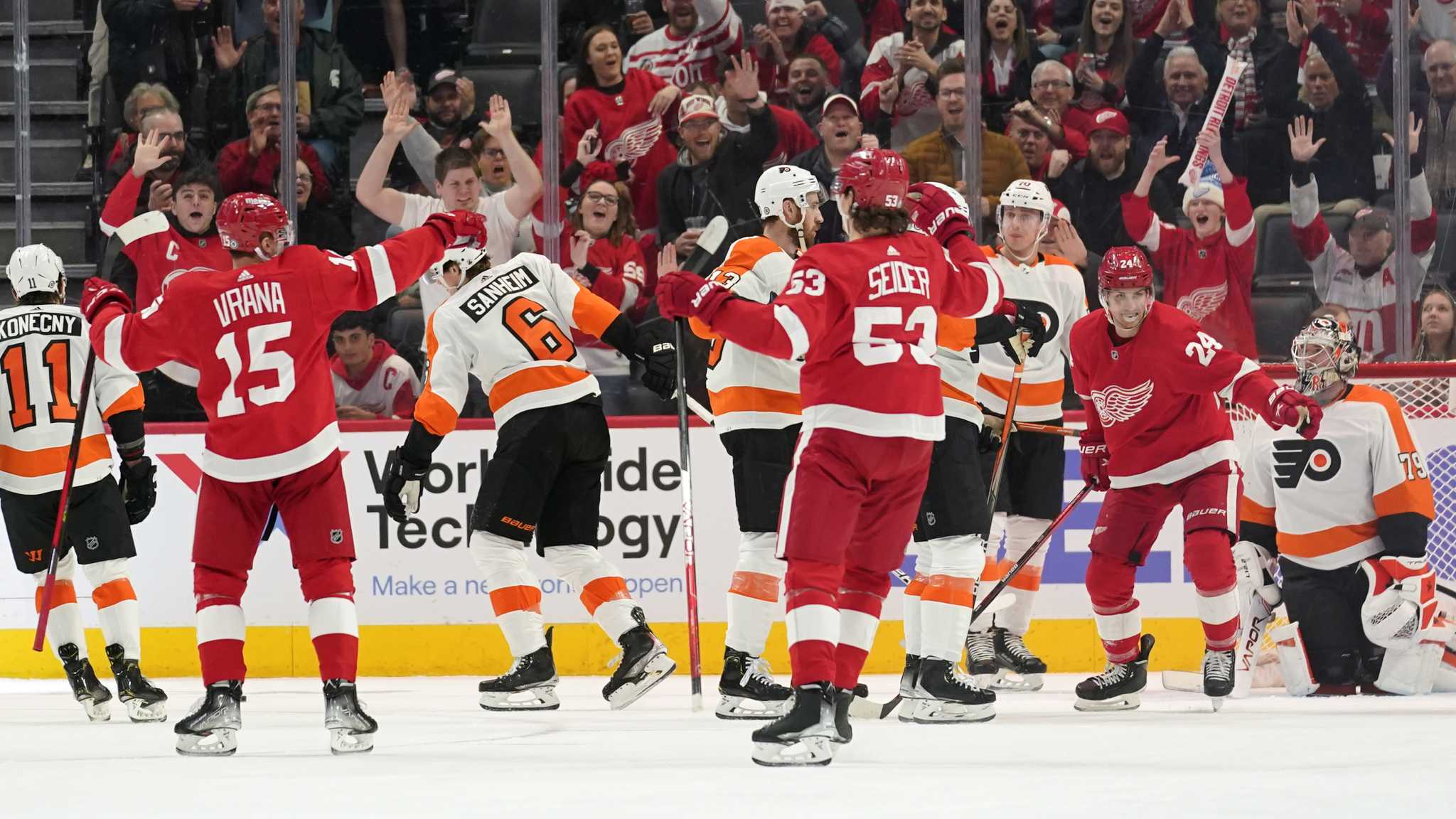 Flyers Red Wings Hockey