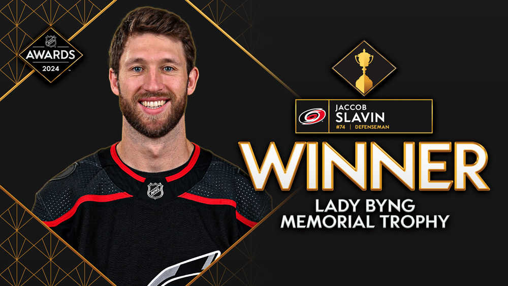 Jaccob Slavin Wins Lady Byng Trophy