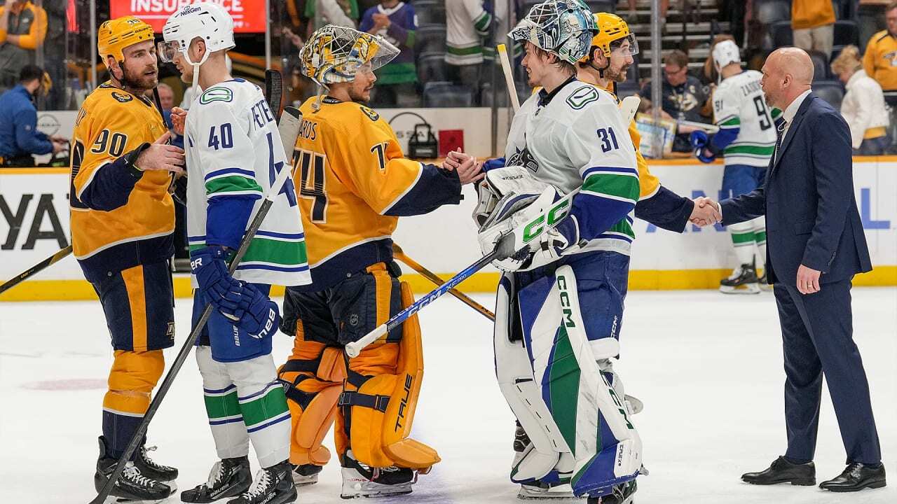 canucks predators handshake